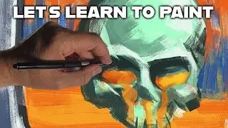 Painting a Retro TV - Let's learn to paint