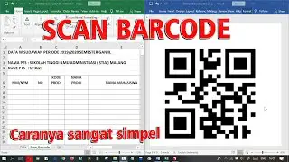Input Barcode Lewat Scanner di Excel | Scan Barcode