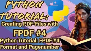 Python Tutorial: FPDF #4 Format and Pagenumber