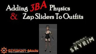 🔴SKYRIM SE MODDING - Creating An Armor, Adding [3BA] Physics And ZAP Sliders! Part 1
