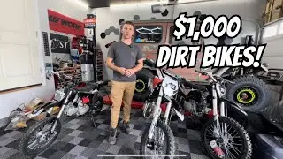 $1,000 Amazon dirtbikes…. Are they too good to be true? 3 different 125cc bikes compared!