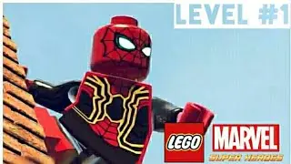 SPIDER-MAN (INFINITY WAR) - LEGO Marvel Super Heroes walkthrough with MODs (Level 1)