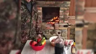 Камин,мангал,мясо и красное вино. встречаем зиму,готовим вкуснейшие стейки из говядины.