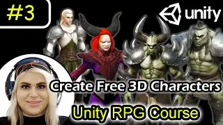 3- 3D Character Design & Animation in Unity | Unity RPG Tutorial (Meshy, Poser Pro, Mixamo)