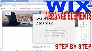 ✅  How To Arrange Elements On Wix 🔴