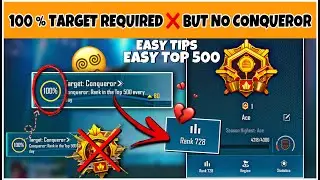DAY🇮🇳06: 100% TARGET REQUIRED: BUT NO TOP 500 🚫 CONQUEROR. EASY RANK PUSH TIP & DAILY 🎯- SOLO