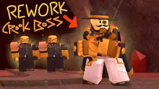 New Golden Crook Boss Rework Showcase | Tower Defense Simulator TDS