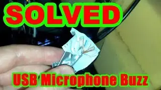HOW TO stop USB Microphone Buzz in audio!