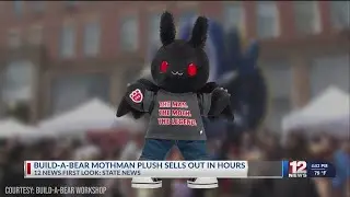 Limited Mothman plush now selling for $300+ in some cases
