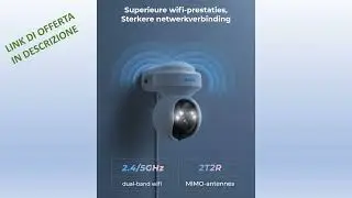 Reolink 5MP PTZ Telecamera Wi Fi Esterno con Wifi 2,4 5 GHz, Visione Notturna a Colori