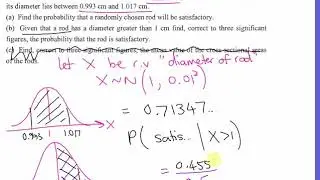normal distribution with conditional probability