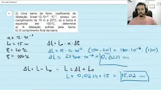 Resolução de questões - Dilatação Linear (FÍSICA)