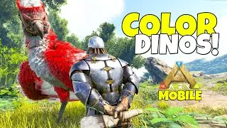 How to Color Dinos in Ark Mobile Ultimate? - Color Dinos Easy Method!