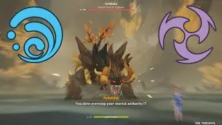 Solo Jean vs. Azhdaha (Hydro + Electro, Level 90, No Food) | Genshin Impact