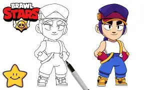 How To Draw FANG 👊 | Brawl Stars | New Chromatic Brawler | Step By Step