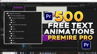FREE 500 Text Animation Presets Pack for Premiere Pro