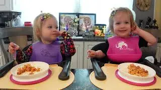 Twins try pecorino Romano cheese
