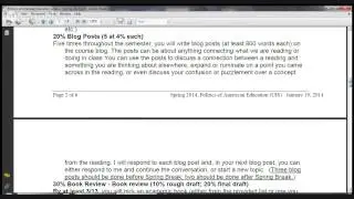 Politics of American Education Course Overview (Spring '14)