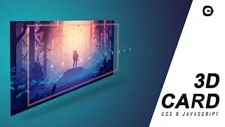 3D Card with Pop Out Effect | Card Flip Effect |CSS - JavaScript Tutorial | Daft Creation
