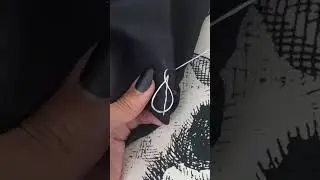 Halloween Spiderweb Sewing & Embroidery Tutorial | Goth Fashion #sewing #halloween #gothfashion #diy