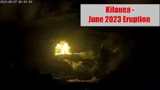 Footage Compilation of The 2023 Kilauea Eruption - USGS Footage