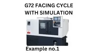 G72 facing cycle with simulation #cncprogramming #cnc#G72cycle#facingcycle#cannedcycle#ytshorts