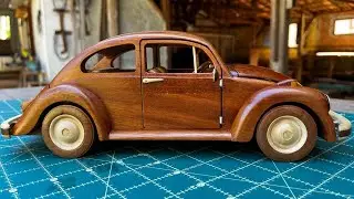 CONSTRUI UM VOLKSWAGEN FUSCA DE MADEIRA NO PASSO A PASSO #DIY #woodworking