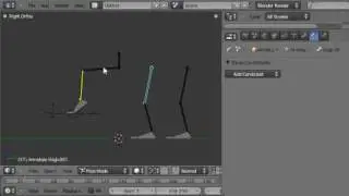 Tob's Blender 2.5 IK/FK Leg Rigging Tutorial 1/2 Inverse Kinematics and Forward Kinematics