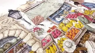 Набор для вышивания нитками «Овощная лавка»