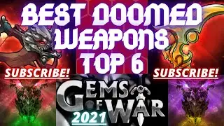 The BEST DOOMED WEAPONS | Gems of War Beginner Guide 2021 | Top 6 doomed weapons by color TEAMS