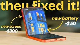 Z FLIP 7: NEW BATTERY & NEW SCREEN! 10 MONTHS LATER FULL REVIEW!