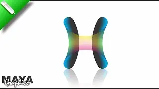 H 3D Logo Design in Coreldraw | Typography illustration in Coreldraw | 3D Logo Design | #logo
