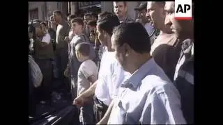 Demonstration following attack on prominent Palestinian.