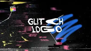 Apple Motion Template: Glitch Logo Distortion Intro