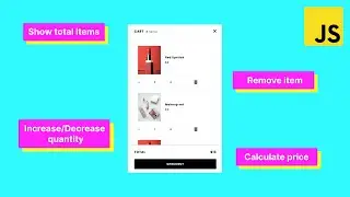 Build Shopping Cart With Javascript | E-commerce Shopping Cart Tutorial