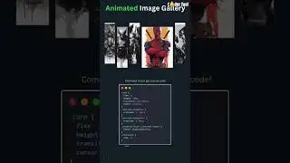 How to Create Animated Image Gallery using HTML, CSS & JavaScript