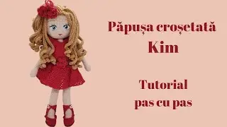 1/2. Păpușa croșetată Kim ( mâinile, picioarele, corpul și capul)