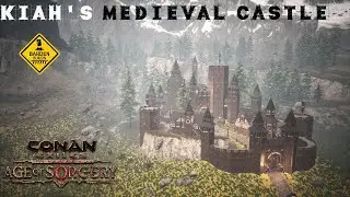 Conan Exiles: Kiah's Medieval Castle (Speed Build/ No Mods)