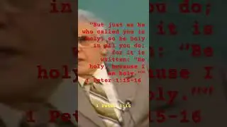 Be holy !