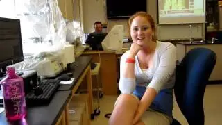 6-4-10 Nichole LeMarque in micro lab singing.MOV