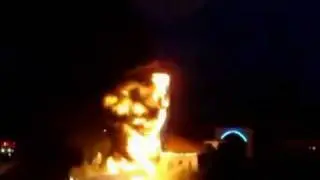 Молния уничтожила 25 метровую статую Иисуса Христа в США