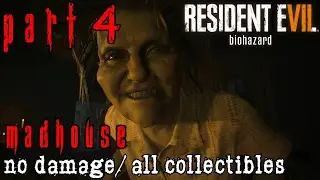 Resident Evil 7 Madhouse Walkthrough Part 4 - Old House All Collectibles/No Damage