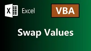 2-Swap values - EXCEL VBA - COMPLETE EXCEL TUTORIALS