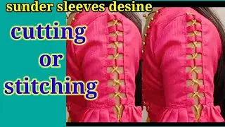 fashionable sleeves design cutting and stitching..