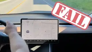 Tesla Model 3 Fails corner on AutoPilot