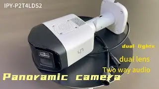 UIN 4MP Dual Led Light Two Way Audio, Built in SD card slot  Panoramic Bullet Camera IPY-P2T4LDS2