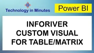 Power BI - Inforiver custom visual for table/matrix