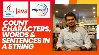 Java Program to Count Characters, Words & Sentences in a String | Step-by-Step Explanation