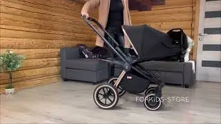 Коляска Moon Resea S 2022 RoseGold краткий обзор