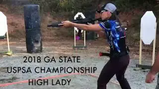 2018 GA State USPSA Championship High Lady Jessica Hook